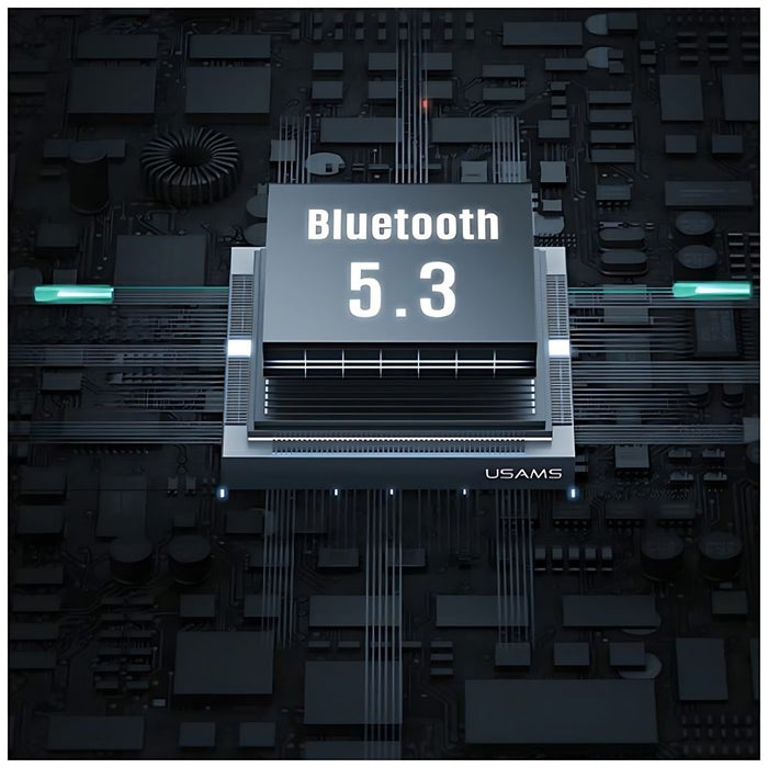 USAMS Слушалки Bluetooth 5.3 TWSX-Don Series Dual mic ENC безжични, бели