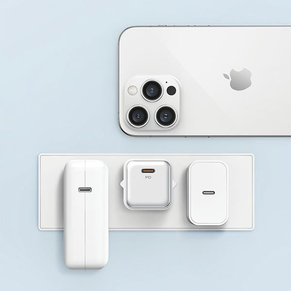 Зарядно USAMS Fast Charging YX Series с кабел Lightning, бяло