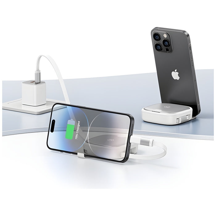 Кабел USAMS разтегаем 3в1 MicroUSB/USB-C/Lightning 60W, сребърен