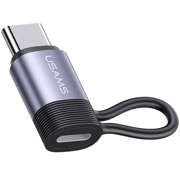 USAMS адаптер Lightning към USB-C30W стоманен/алуминиев SJ677LN01 (US-SJ677)
