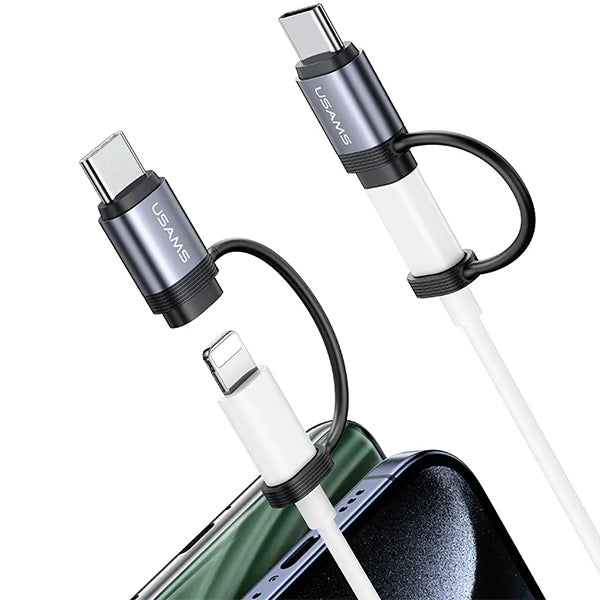USAMS адаптер Lightning към USB-C30W стоманен/алуминиев SJ677LN01 (US-SJ677)