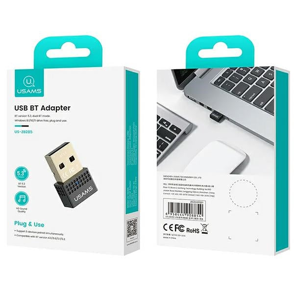 USAMS Adapter Bluetooth, черен