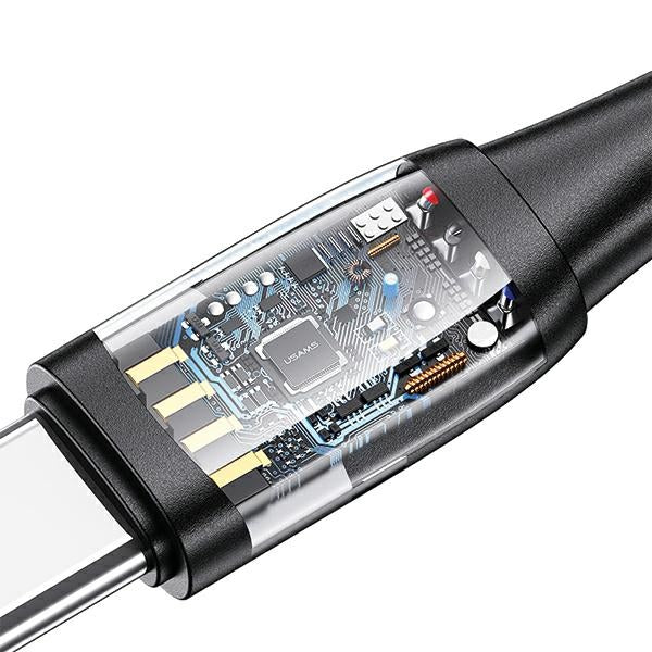 Кабел USAMS U85 6в1 2m PD Fast Charge, лилав