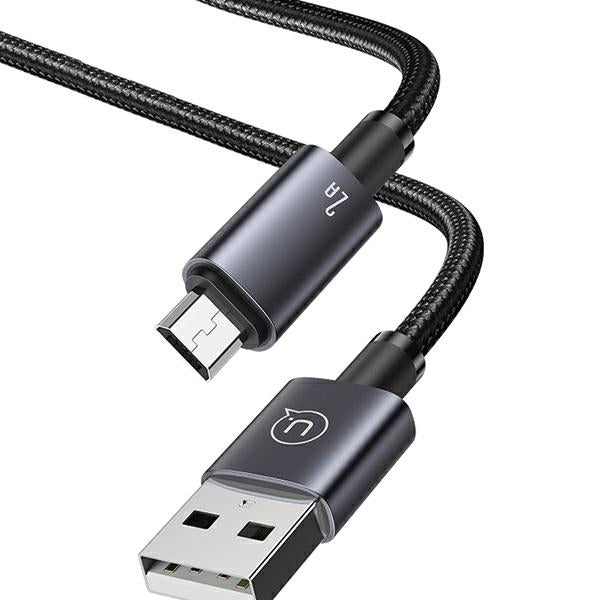 Кабел USAMS към Micro-USB 2A 1 м, стоманен, матиран