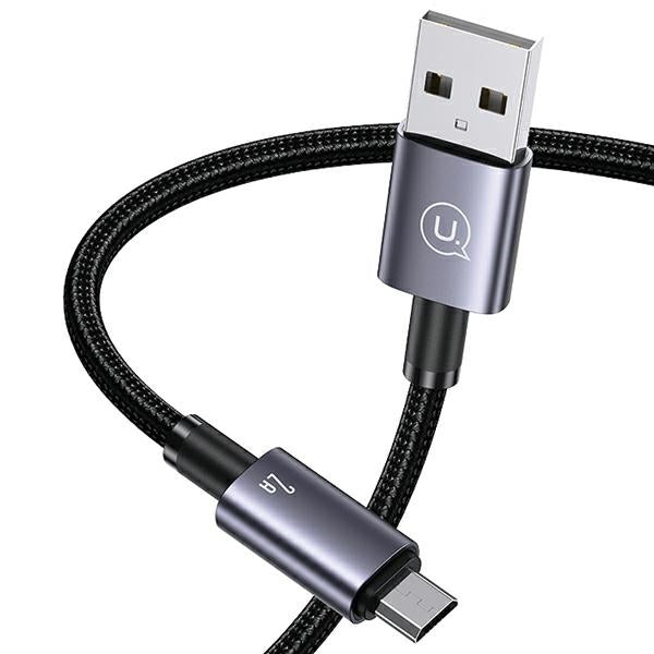 Кабел USAMS към Micro-USB 2A 1 м, стоманен, матиран