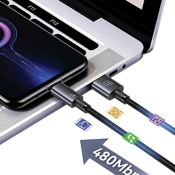 Кабел USAMS към Micro-USB 2A 1 м, стоманен, матиран