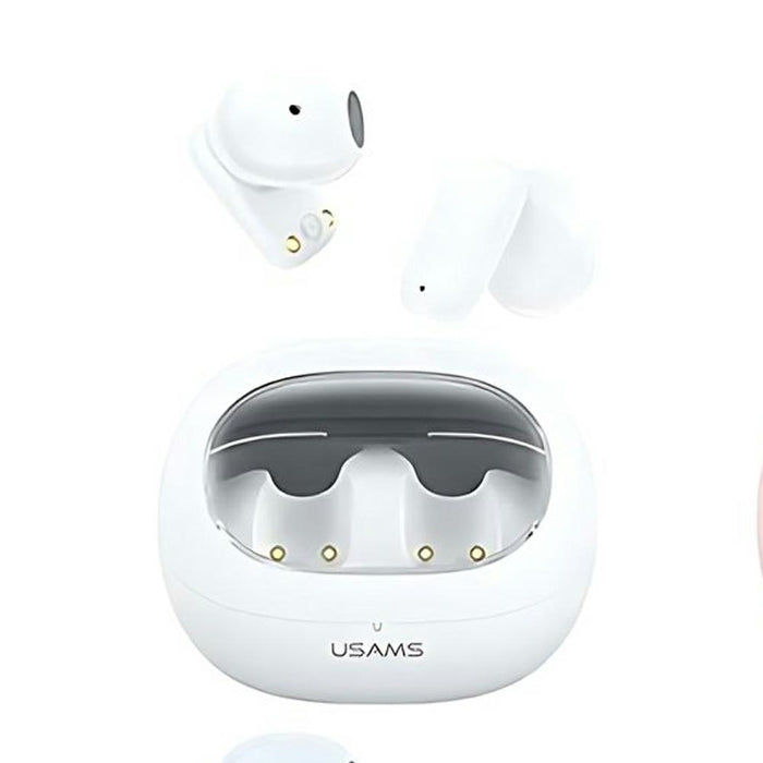 Безжични слушалки USAMS Bluetooth 5.3 TWSTD Series, бели