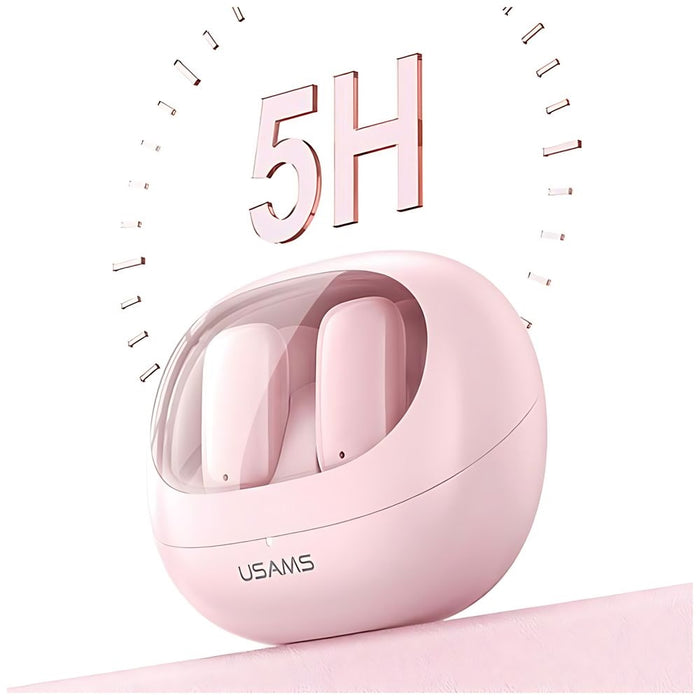 Безжични слушалки USAMS Bluetooth 5.3 TWSTD Series, бели