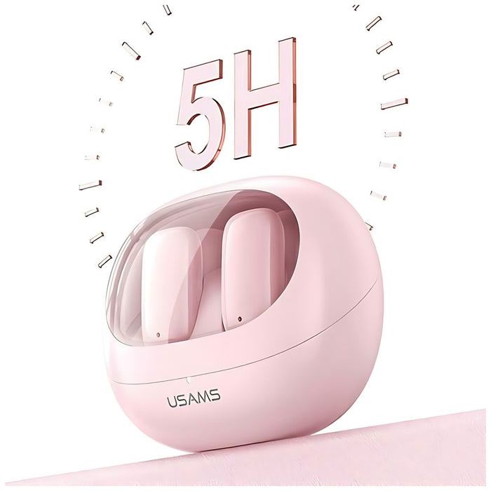 Слушалки USAMS M2 5.3 TWSTD Series безжични, розови