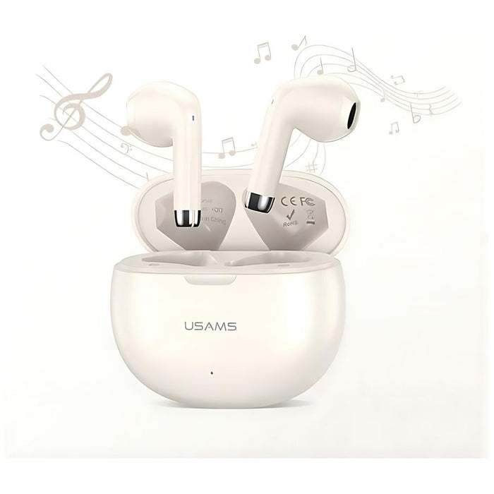 Безжични слушалки USAMS M2 5.3 TWS Rhymbo Series, бежови