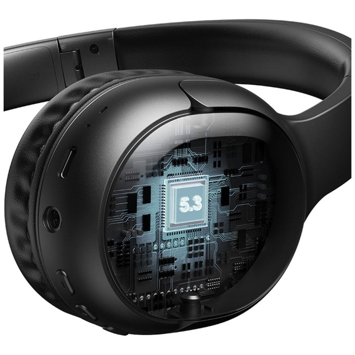 USAMS Yun Series слушалки Bluetooth 5.3, черни
