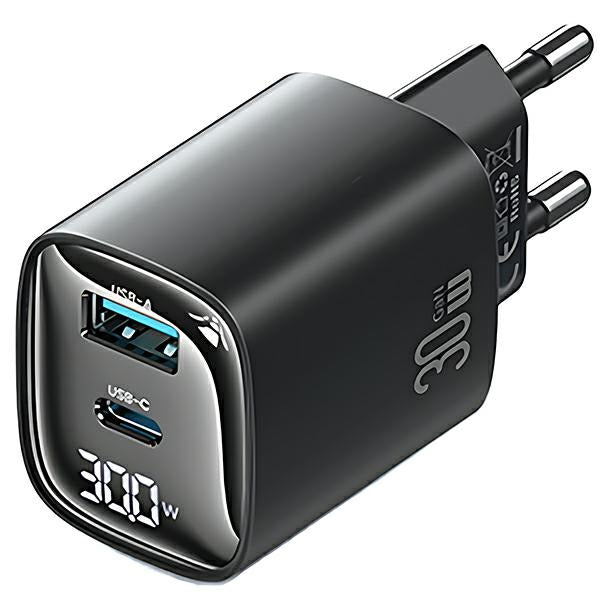 Зарядно USAMS 30W GaN USB-C Fast Charging XC Series, черно