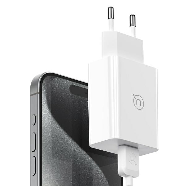 Зарядно USAMS 18W + кабел Fast Charging, бял