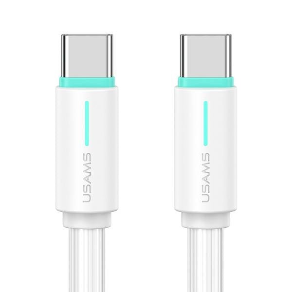 USAMS Кабел USB-C/USB-C 1m SJ73460W бял YU Series SJ734USB02 (US-SJ734)