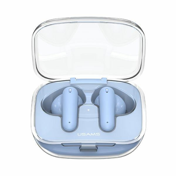 Безжични слушалки USAMS Bluetooth 5.3 TWS BE series, сини