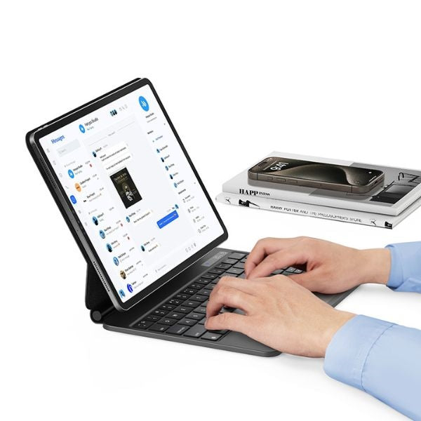 Калъф USAMS Miaoke Series с клавиатура за iPad Pro 12,9" (2018-2022), черен