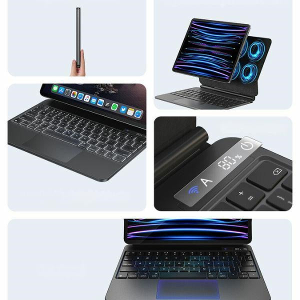 Калъф USAMS Miaoke Series с клавиатура за iPad Pro 12,9" (2018-2022), черен