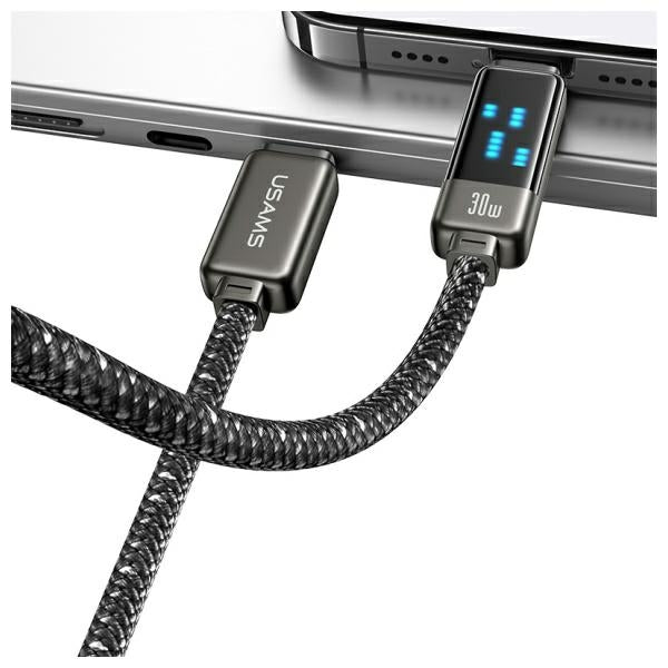 Кабел USAMS M2 Lightning 30W 1,2m Zinc Alloy Fast Charging Meteor Series M0 M1
