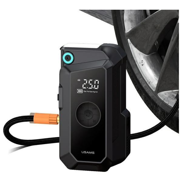 USAMS Jumpstarter Powerbank +вградена фенерче, черен