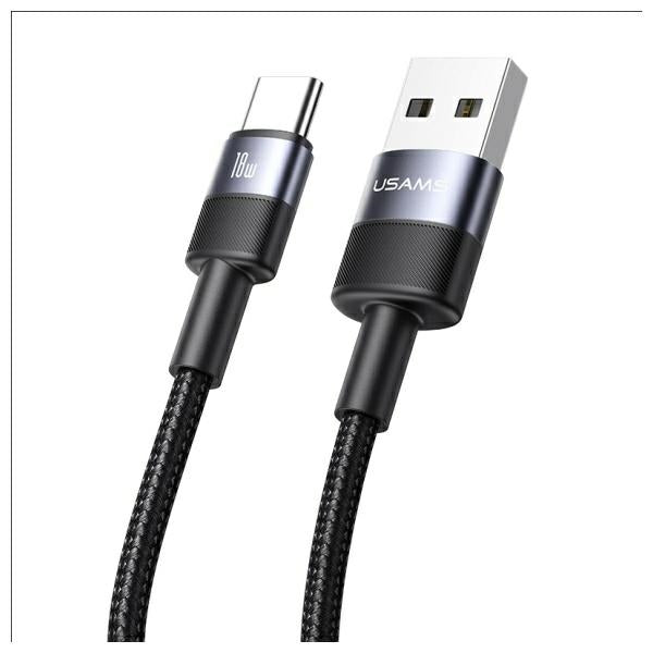 Кабел USAMS SY Series USB-C към USB-C 3A 1,2m Aluminum Alloy