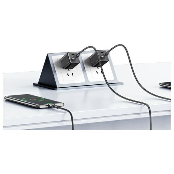 Кабел USAMS SY Series USB-C към USB-C 3A 1,2m Aluminum Alloy