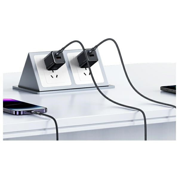 Кабел USAMS SY Series с Lightning, 30W, 1.2m, алуминиева сплав