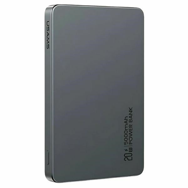 USAMS Powerbank индукционен 20W PD Fast Charge CY Series, сив