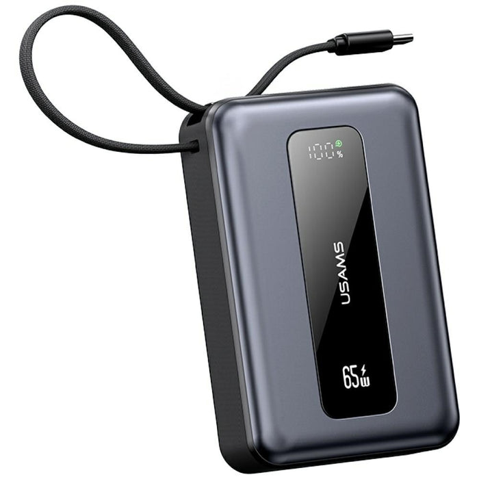 Powerbank USAMS XH Series 65W, тъмен