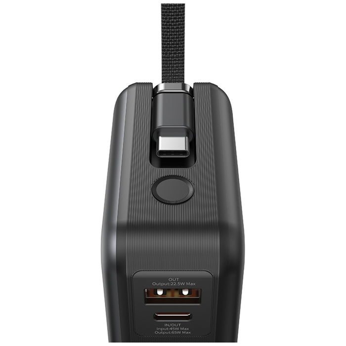 Powerbank USAMS XH Series 65W, тъмен