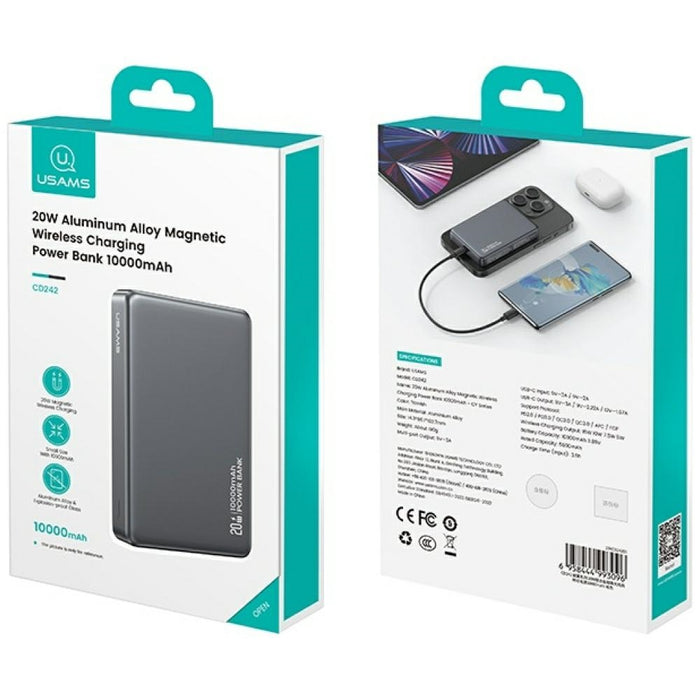 Powerbank USAMS CY Series 20W Magnetic Wireless, матово
