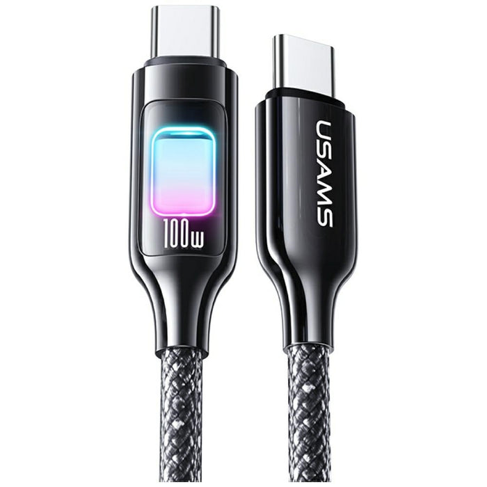 Кабел USAMS TC Series за USB-C, 1.2 м, тъмно покритие