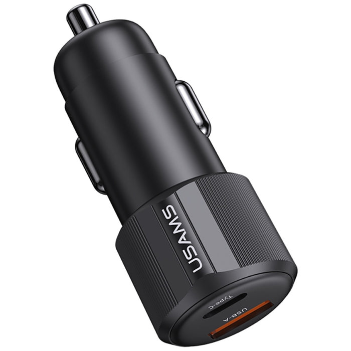Автомобилна зарядна USAMS YT Series 60W, черна