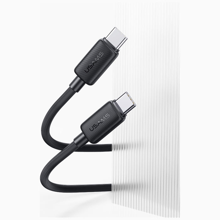 Кабел USAMS KY Series 60W за USB-C 1м, черен