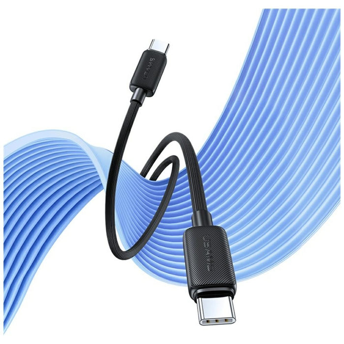 Кабел USAMS KY Series 60W за USB-C 1м, черен