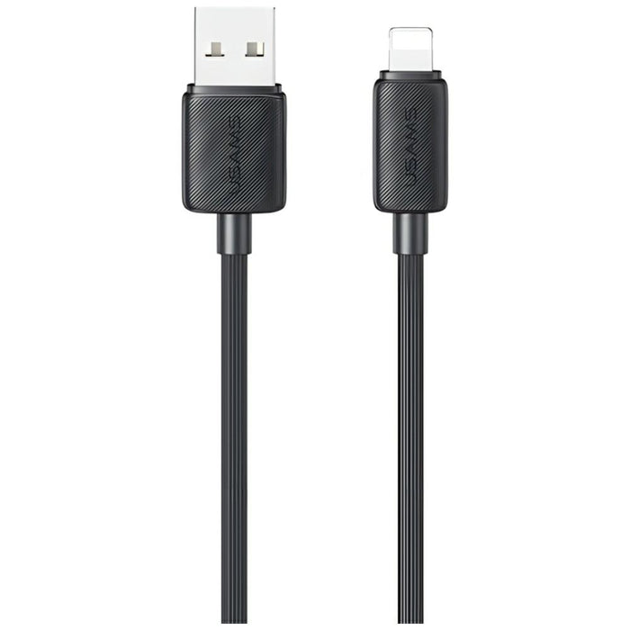 Кабел USAMS KY Series 2.4A Lightning 1m, черен
