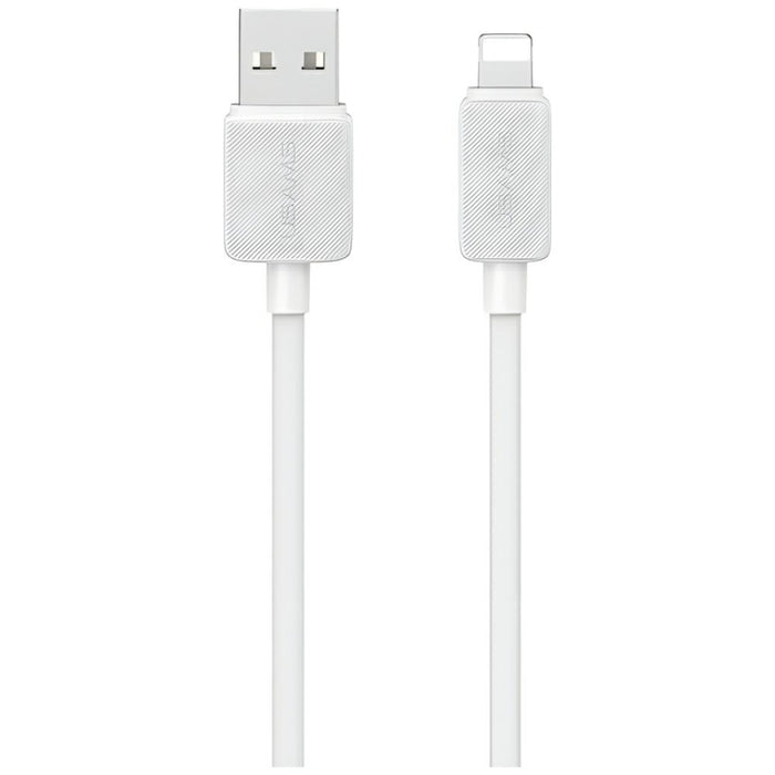 Кабел USAMS KY Series 2.4A към Lightning 1m, бял