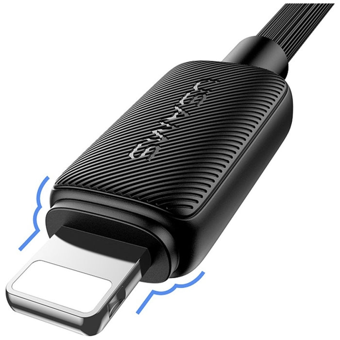Кабел USAMS KY Series 2.4A към Lightning 1m, бял