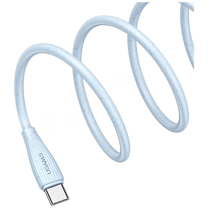 Кабел USAMS Green Series 18W 3A за USB-C 1м, розов