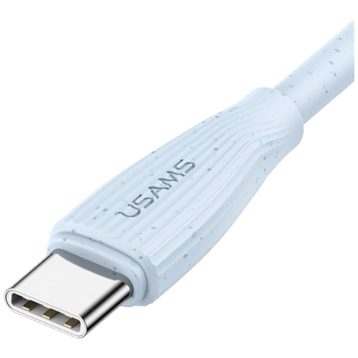 Кабел USAMS Green Series 18W 3A за USB-C 1м, розов