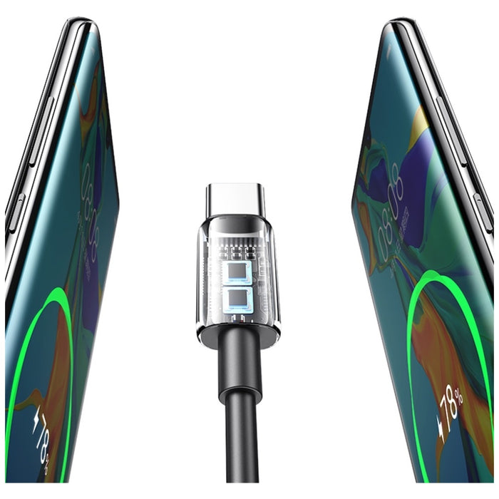 Кабел USAMS YD Series 18W 3A USB-C 1m, бял