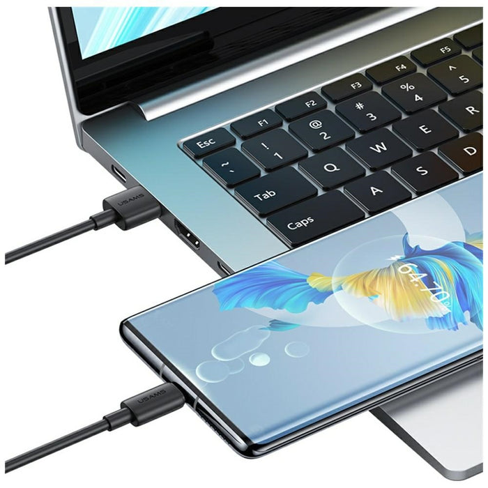 Кабел USAMS YD Series 18W 3A USB-C 1m, бял