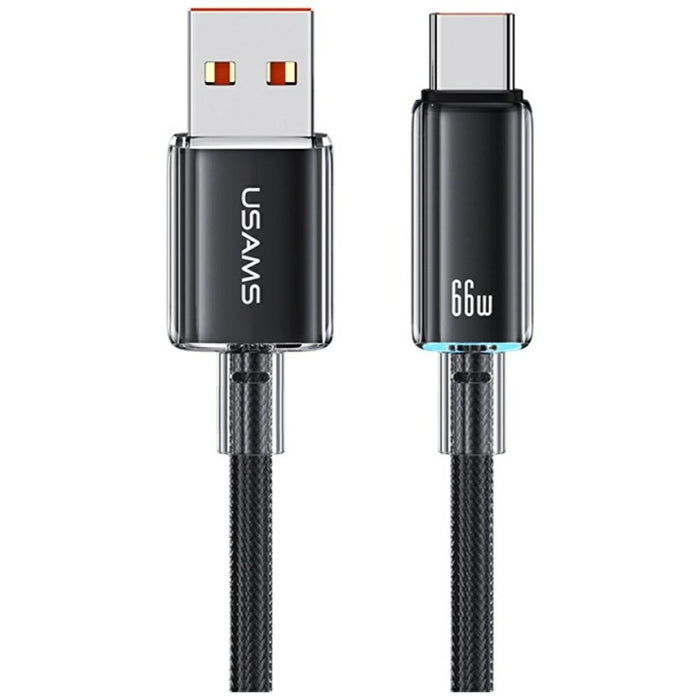Кабел USAMS Cloud Series 6A за USB-C 1,2 m, черен