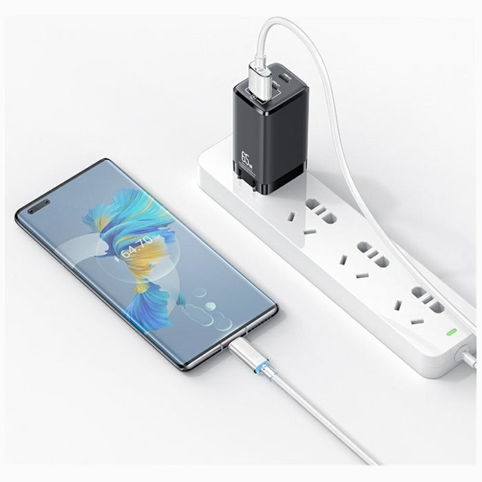 Кабел USAMS Cloud Series 6A за USB-C 1,2m, розов