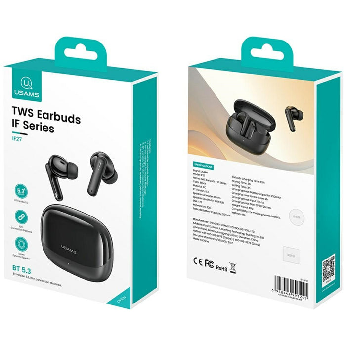 Слушалки USAMS Bluetooth TWS безпроводни, бели