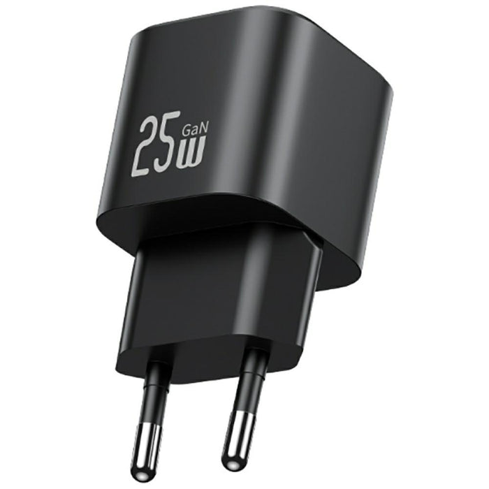 Зарядно USAMS JC Series 25W GaN Mini Fast Charger, черно