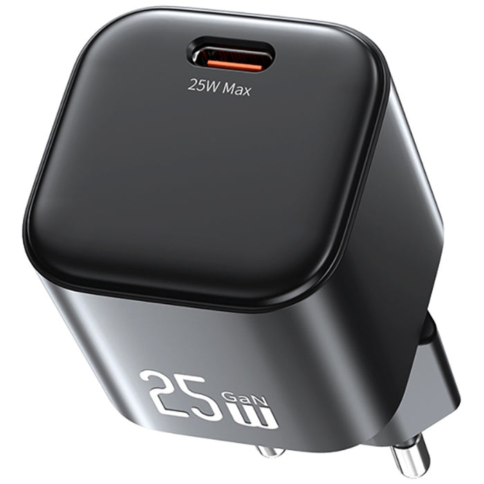 Зарядно USAMS JC Series 25W GaN Mini Fast Charger, черно