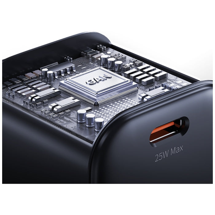 Зарядно USAMS JC Series 25W GaN Mini Fast Charger, черно