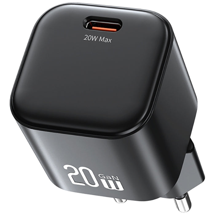 Зарядно USAMS JO Series 20W + кабел USB-C/Lightning 1m, бял