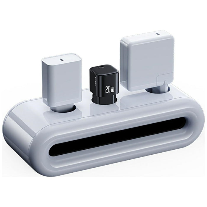 Зарядно USAMS JO Series 20W + кабел USB-C/Lightning 1m, бял