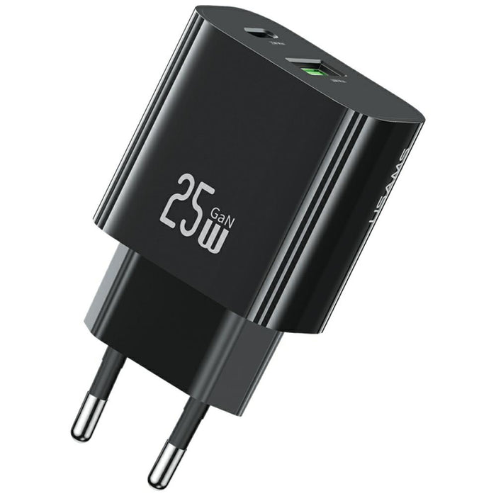 Зарядно USAMS T65 25W Fast Charging, черно